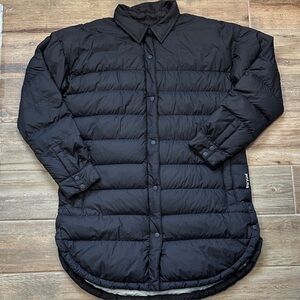Prana Black Quilted Puffer Coat